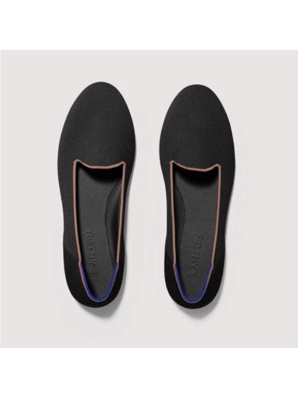 Rothy’s The Lounge Loafer Black Knit Slip On Flats Women’s 13 NIB